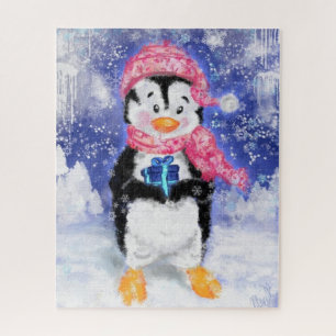Happy Penguin - Weihnachten - Puzzle