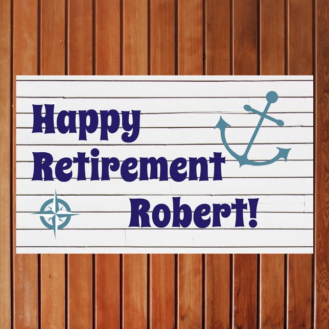 Happy Pension mit nautischer Anker Banner (Von Creator hochgeladen)
