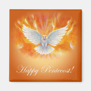 Happy Pentecost von Jenny McLaughlin Magnet
