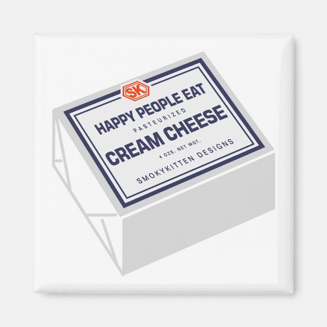 Happy People essen Creme Cheese Magnet (Vorne)