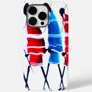 Happy People Maasai Warriors Walking Art Print Case-Mate iPhone Hülle