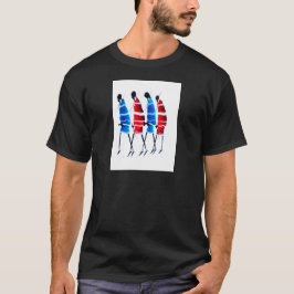 Happy People Maasai Warriors Walking Art Print T-Shirt