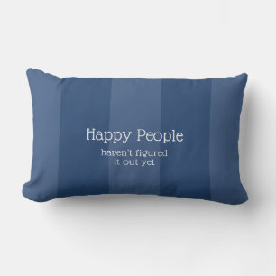 Happy People werfen Kissen