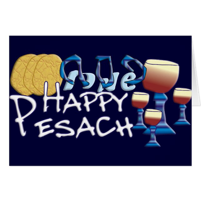 Happy Pesach (Vorderseite (Horizontal))