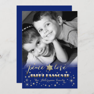 Happy Pessach. Benutzerdefinierte Fotokarte Karte