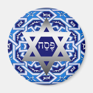 Happy Pessach. Shalom bei Pesach-Geschenkmagneten Magnet