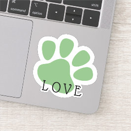 Happy Pet Paw Liebe Green Aufkleber
