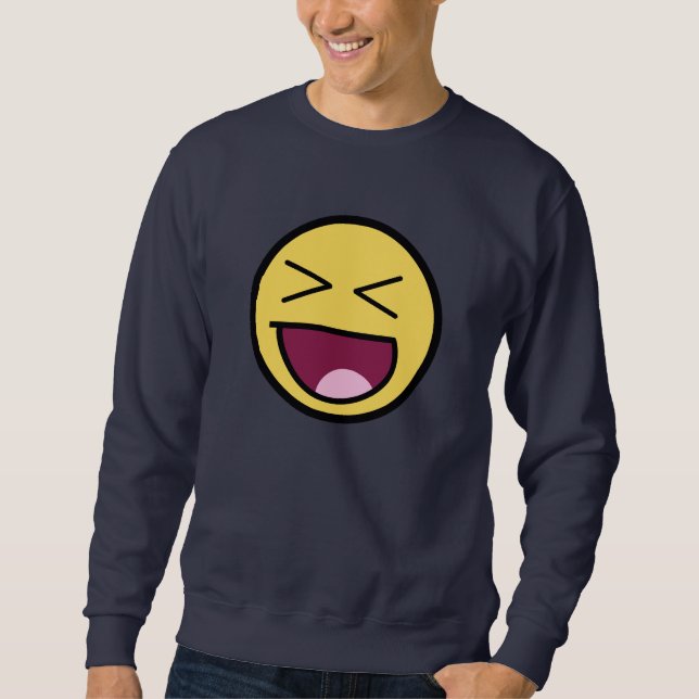 Happy Phantastisch Face Dark Sweatshirt (Vorderseite)