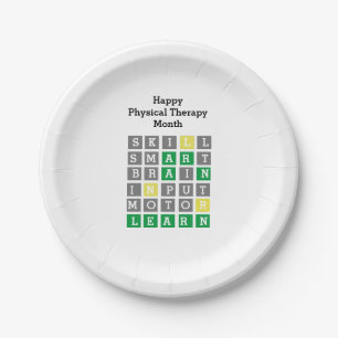 Happy Physical Therapy Monat Custom Wordle Paper Pappteller