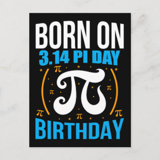 Happy Pi Day 2026 Math Nerd Celebration Feiertagspostkarte