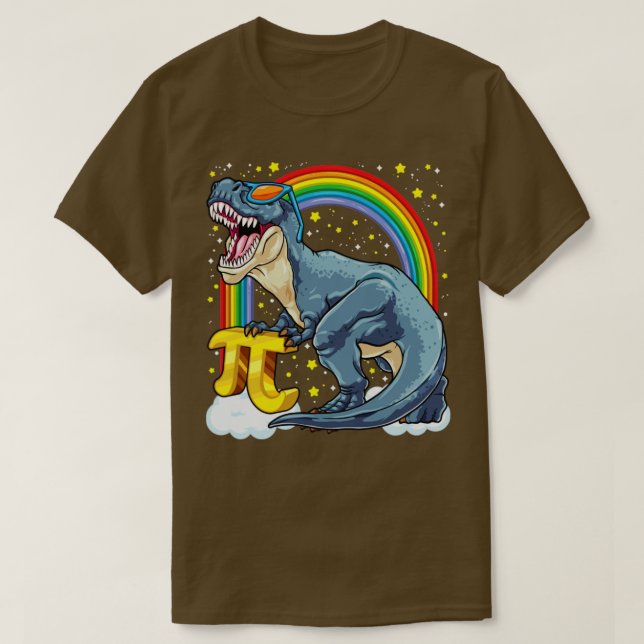 Happy Pi Day 314 Dinosaur T Rex Pi Mathematics Mat T-Shirt (Design vorne)