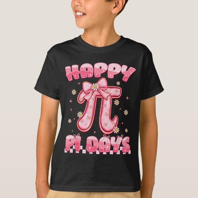 Happy Pi Day 3.14 Be Irrational Coquette Bow Math  T-Shirt (Vorderseite)