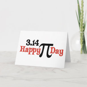 Happy Pi Day 3.14 - März 14. Karte