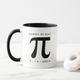 Happy Pi Day Black and White Tasse