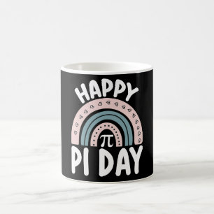 Happy Pi Day Boho Rainbow Mathematic Kaffeetasse