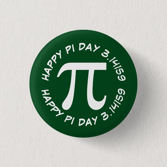 Happy Pi Day Button (Vorderseite)