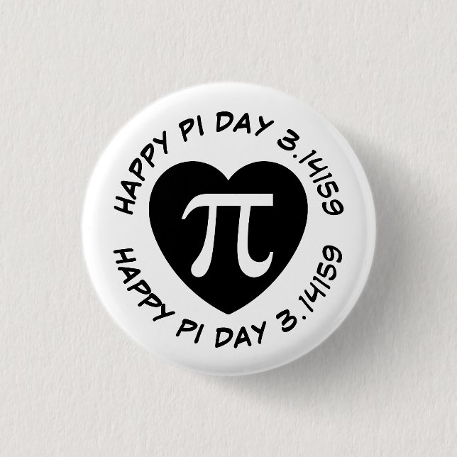 Happy Pi Day Button (Vorderseite)