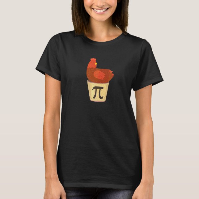 Happy Pi Day Funny Chicken Pot Pie 3 14 Science Ma T-Shirt (Vorderseite)