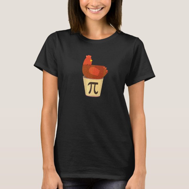 Happy Pi Day Funny Chicken Pot Pie 3 14 Science Ma T-Shirt (Vorderseite)