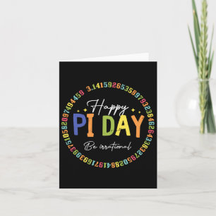 Happy Pi Day Funny Mathe Lover Lehrer 3,14 Pi Numm Karte