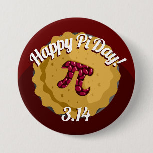 Happy Pi Day   Funny Pie Round Button