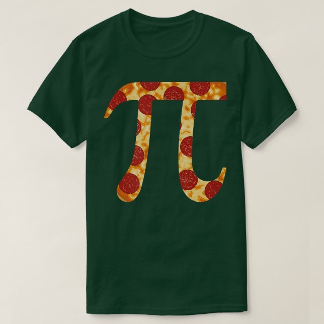 Happy Pi Day Geschenk Pepperoni Pizza Muster T - S T-Shirt (Design vorne)