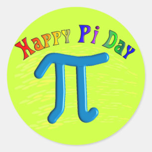 Happy Pi Day Geschenke, einzigartig verkörpert Des Runder Aufkleber
