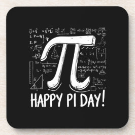 Happy Pi Day Hard Plastic Untersetzer Geeky Mathe 