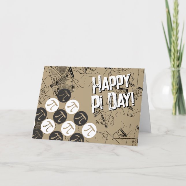 Happy Pi Day Karte (Vorderseite)
