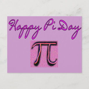 Happy Pi Day - Künstlerisch Postkarte
