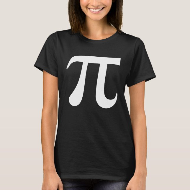 Happy Pi Day March 14 White Pi Symbol 3 14 Science T-Shirt (Vorderseite)