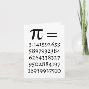 Happy Pi Day Math Lover Grußkarte Karte