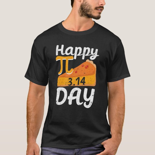 Happy Pi Day Math Slice Of Pie Pun Pumpkin Pie Ner T-Shirt (Vorderseite)