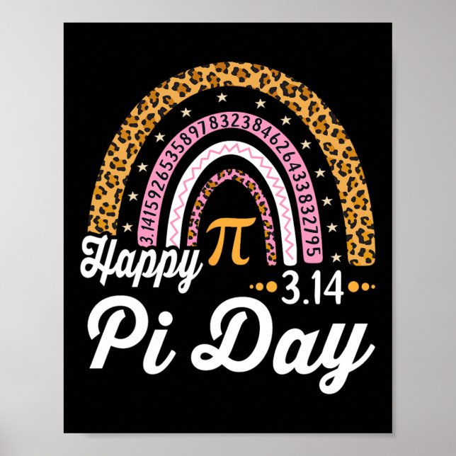 Happy Pi Day Mathematic Mathematiatic Teacher Stud Poster (Vorne)