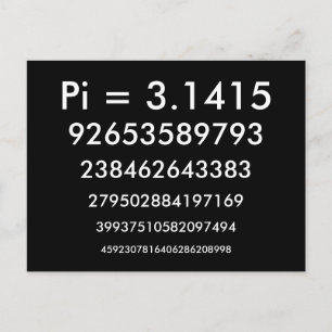 Happy Pi Day - Mathematik / Zahlen Postkarte