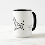 Happy Pi Day mit Liebe Pi Digits 3.1415926535 Tasse<br><div class="desc">Glücklicher Pi-Tag mit Liebe-Pi-Ziffern 3.1415926535-Nummernlogo mit benutzerdefiniertem Text,  Schwarz-Weiß-Combo-Tasse</div>