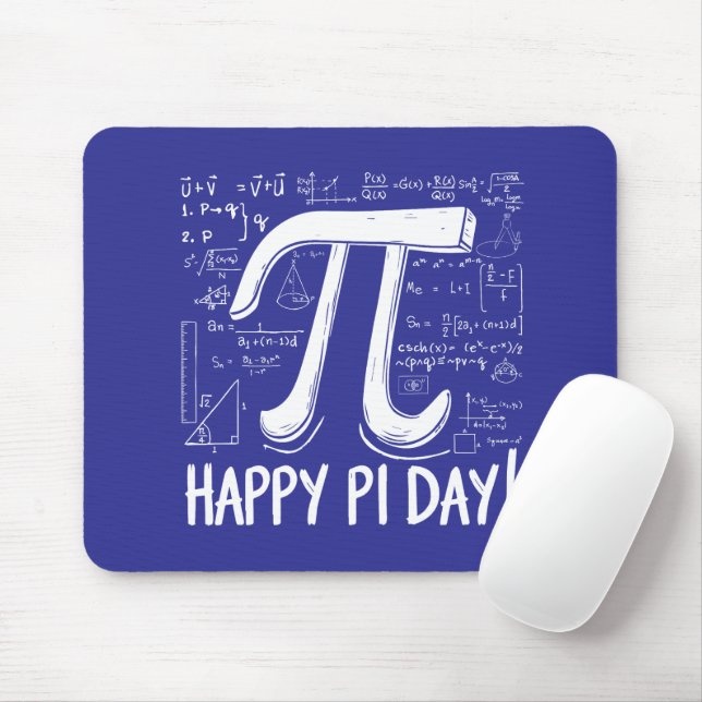 Happy Pi Day Mouse Pad - Mathematik Design Mousepad (Mit Mouse)