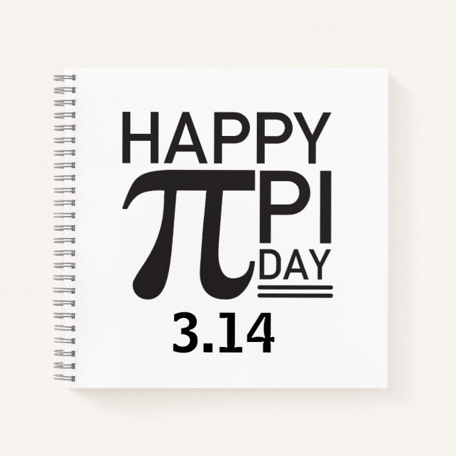 Happy Pi Day Notizbuch (Vorderseite)