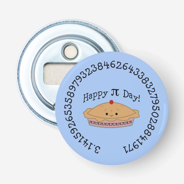 Happy Pi Day Pie Flaschenöffner (Vorderseite)