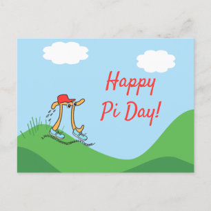 Happy Pi Day Postcard Postkarte