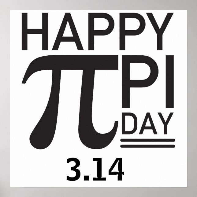 Happy Pi Day Poster (Vorne)