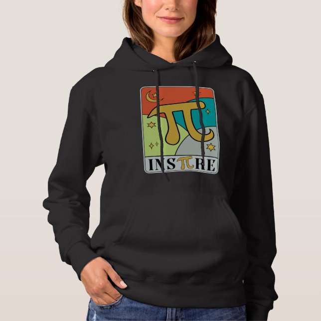 Happy Pi Day Retro Groovy Math Teacher Math Geek P Hoodie (Vorderseite)