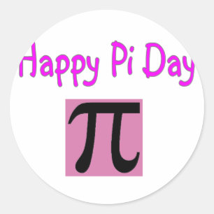 Happy Pi Day Runder Aufkleber