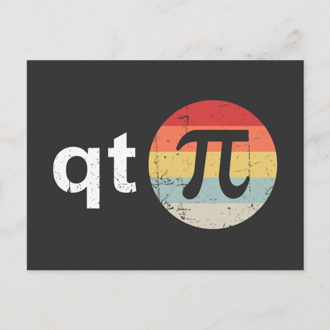 Happy Pi Day Süsse Feiertagspostkarte (Vorderseite)