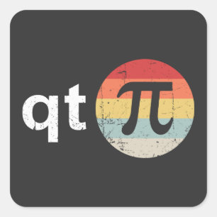 Happy Pi Day Süsse Quadratischer Aufkleber