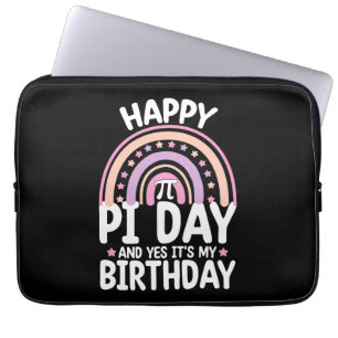 Happy Pi Day und ja, es ist mein Geburtstag Mathe  Laptopschutzhülle