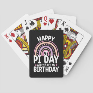 Happy Pi Day und ja, es ist mein Geburtstag Mathe  Spielkarten