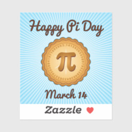 Happy Pi Day Vinyl Aufkleber