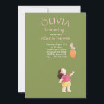 Happy Picnic Birthday Kids Girl Garden Party Einladung<br><div class="desc">Zeigen Sie Ihre Wertschätzung mit dieser lustigen und niedlichen Kindergeburtskarte. Eine nachdenkliche Geste Post Ereignis. Diese lustige und niedliche Geburtstagskarte eines Kindes beinhaltet ein fröhliches kleines Mädchen, das einen Ballon mit einem Vogel auf der Oberseite hält. Es ist Teil der Kollektion "Bird on Balloon" und wird jeden begeistern, der sie...</div>