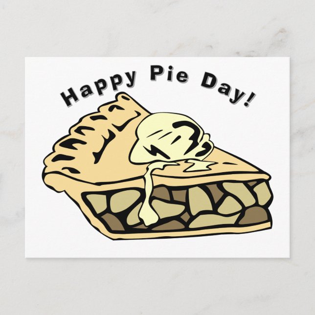 Happy Pie Day - Apple Pie Postkarte (Vorderseite)